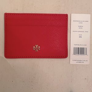 Tory Burch Emerson Slim Card Case NWT